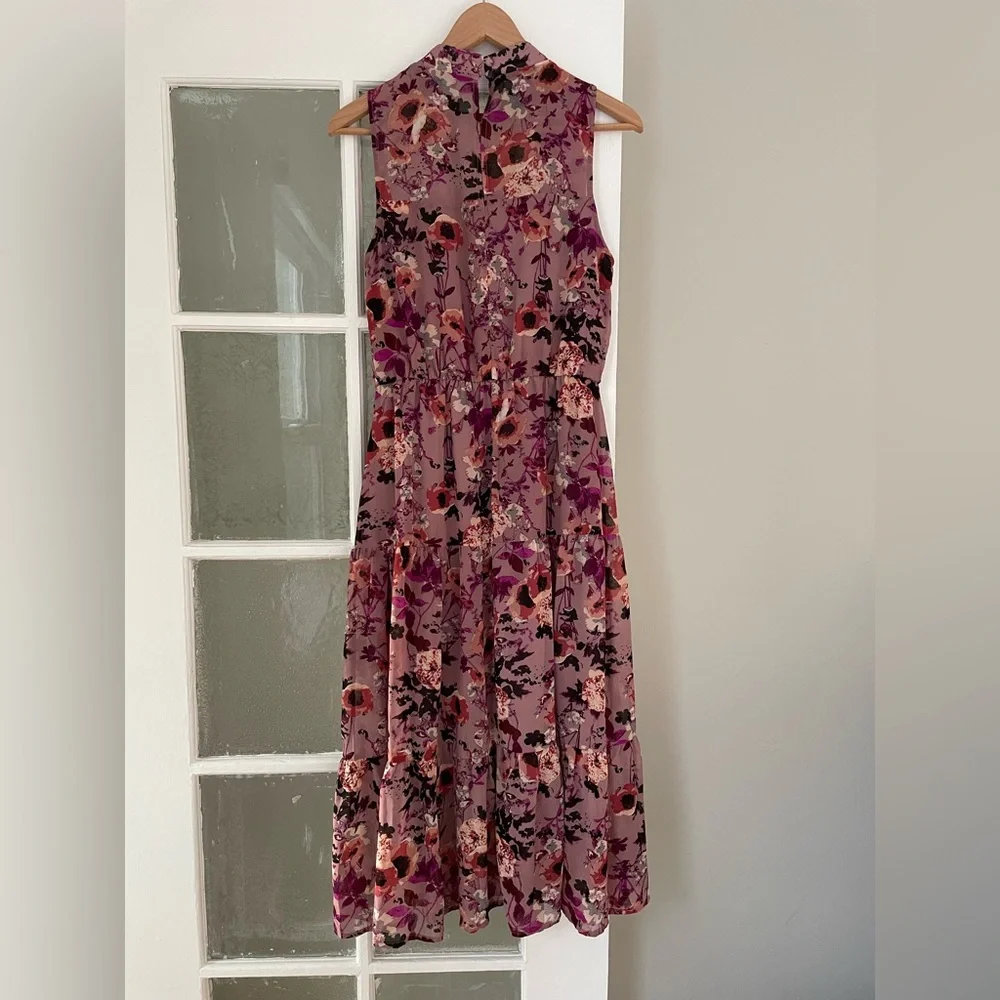 LULU'S In My Dreams Mauve Floral Print Midi Dress - Picture 11 of 14